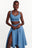 Light Denim SERENA Crop Top