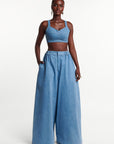 Light Denim SERENA Crop Top