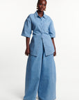 Light Denim SARA Button Up Shirt