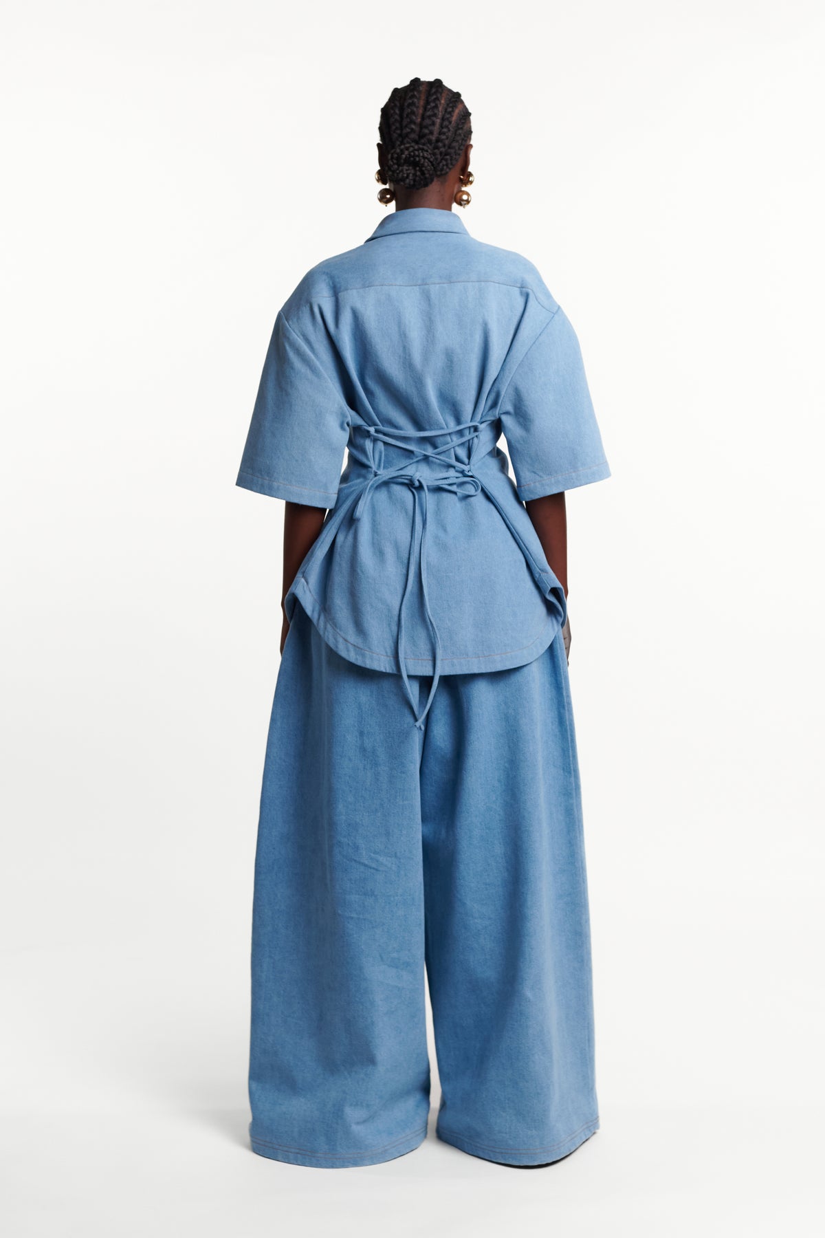 Light Denim SARA Button Up Shirt