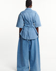 Light Denim SARA Button Up Shirt