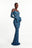 AZI BLUE Off shoulder Maxi Dress
