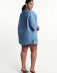 Light Denim SARA Button Up Shirt