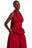 GRACE Peplum Top in RED