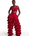 SERENA Crop Top in Red
