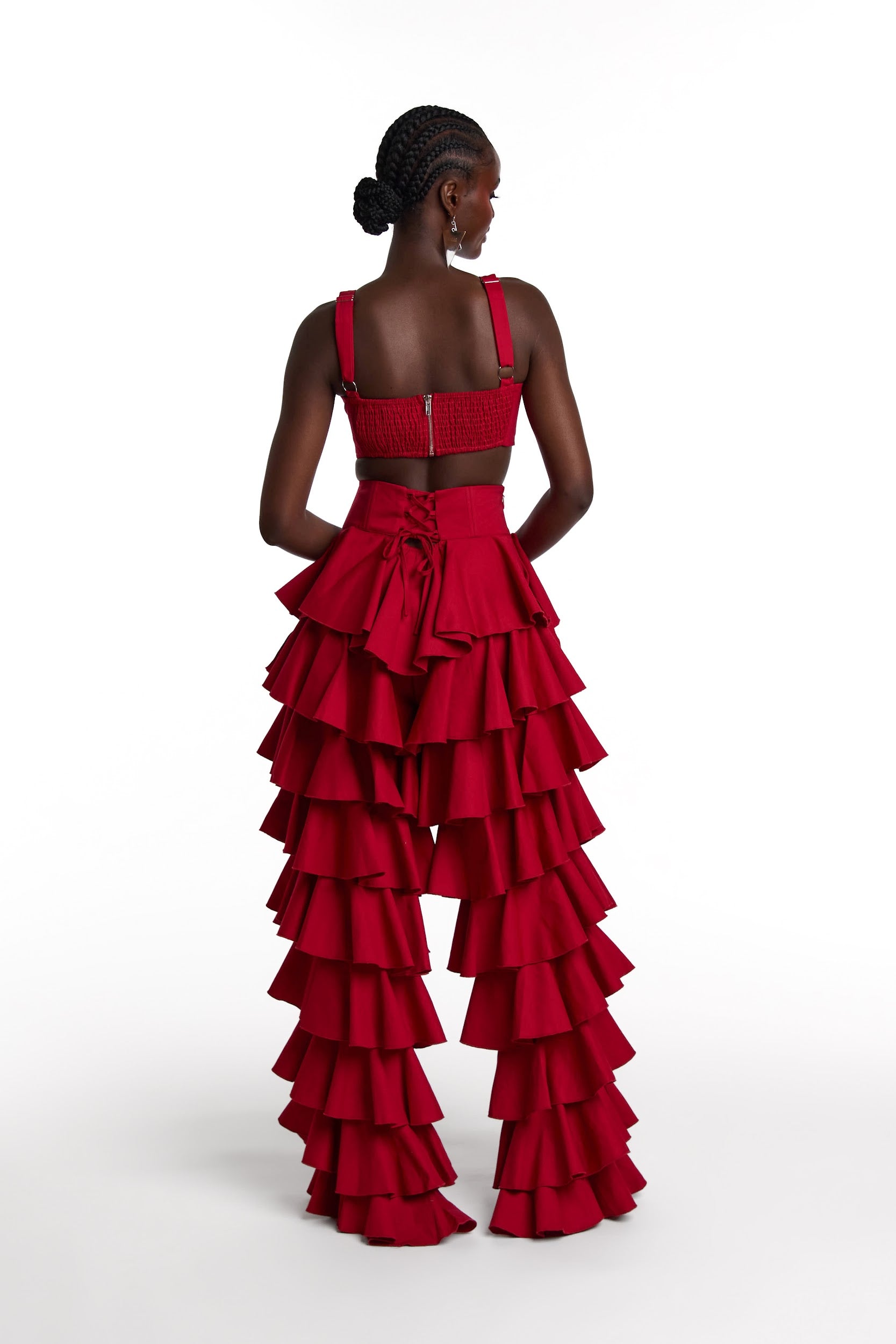 SERENA Crop Top in Red