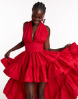 AMA Hi-low Dress in RED
