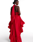 AMA Hi-low Dress in RED
