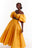 SKYE Puffy Sleeve Crop Top in AMBER