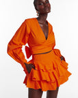 DILARA Mini Skort in Orange