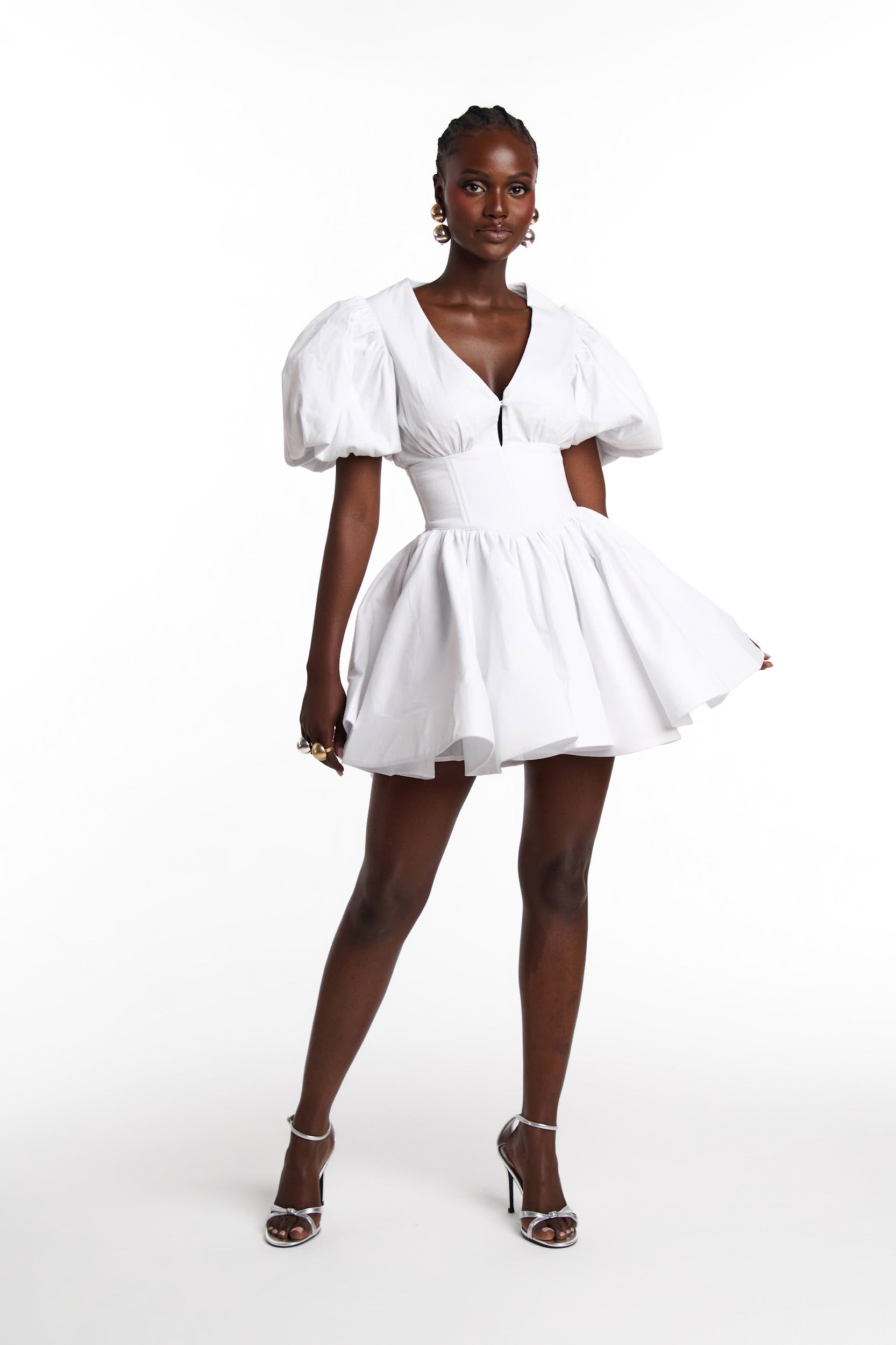 DELILAH Mini Dress in White – OFUURE