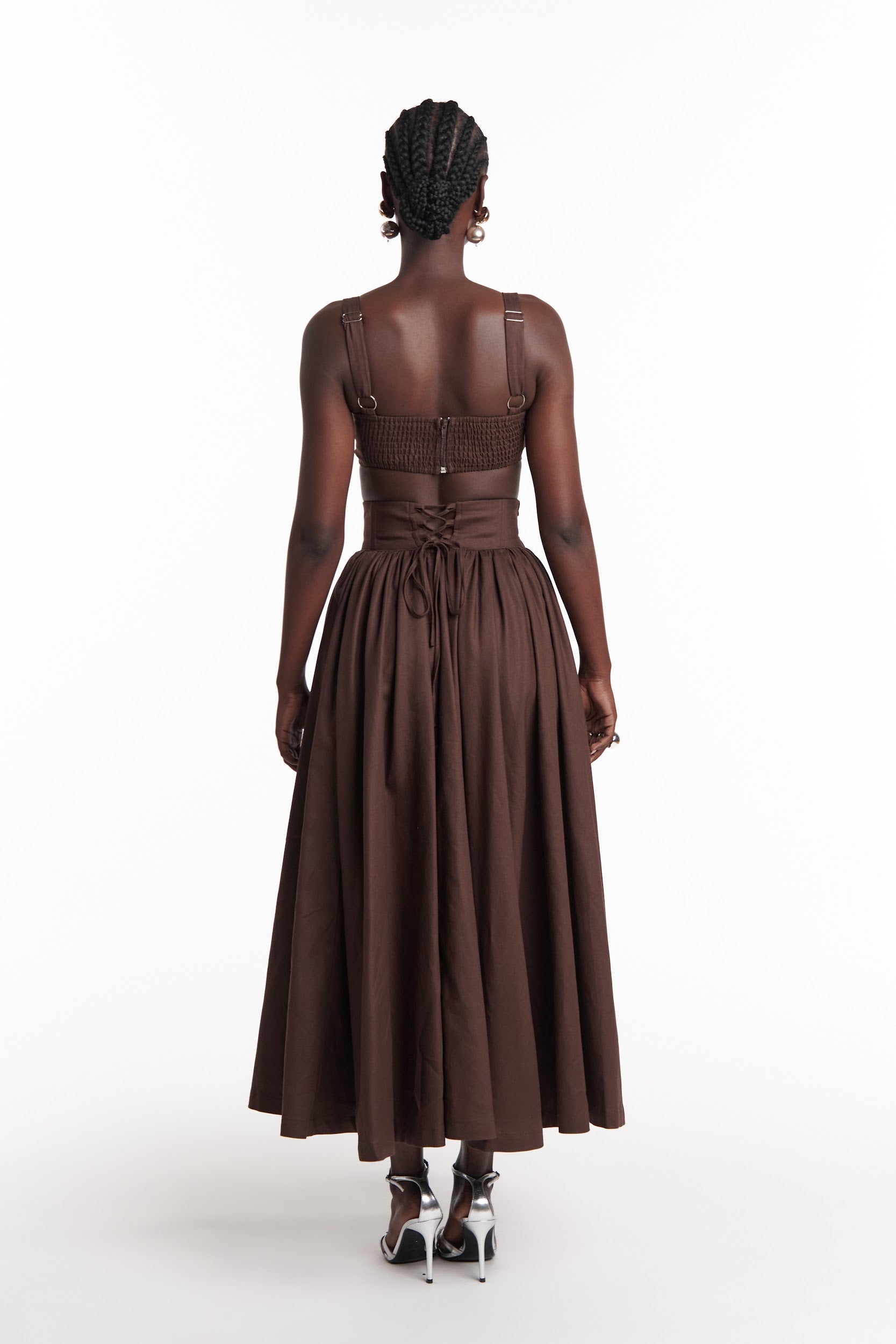 SERENA Crop Top in BROWN