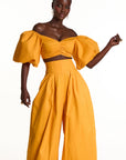 KIARA Wide Leg Pants in AMBER