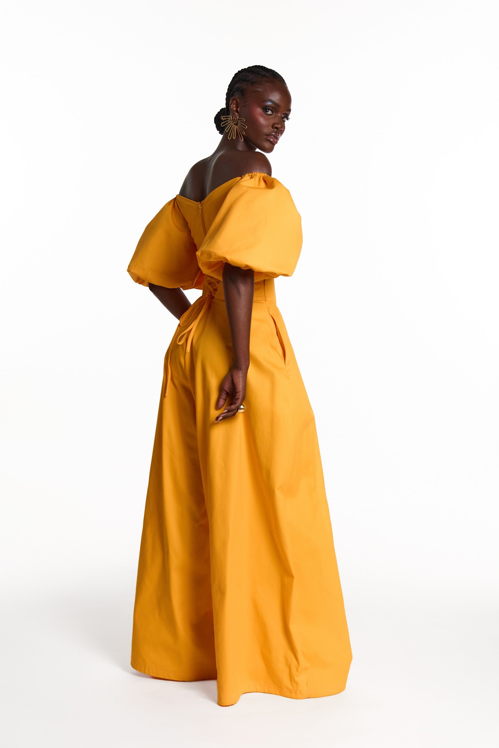KIARA Wide Leg Pants in AMBER