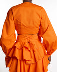 DILARA Mini Skort in Orange