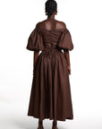 DANI Maxi skirt in BROWN
