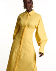 VERA Shirt Dress in Yellow