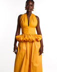 GRACE Peplum Top in AMBER