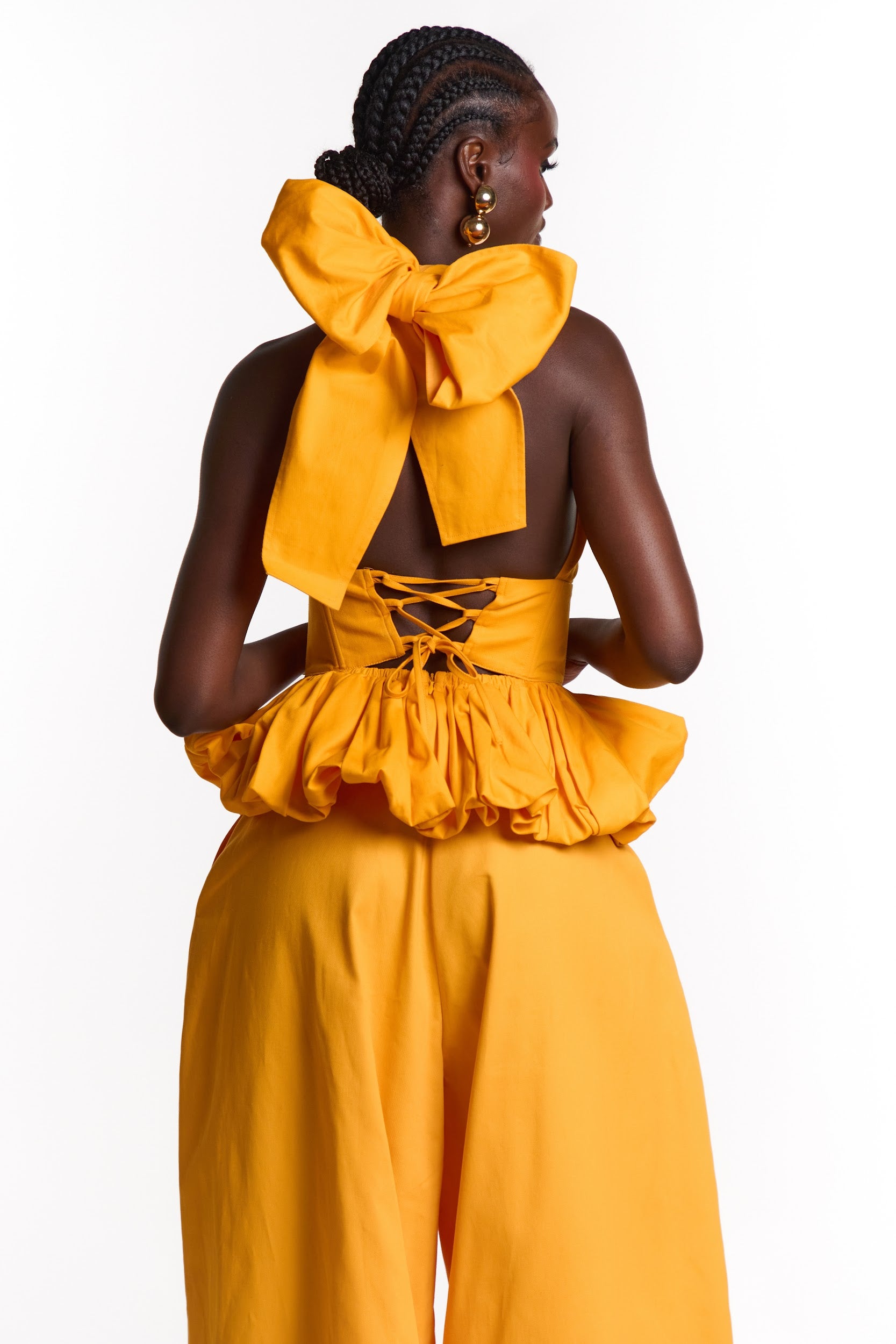 GRACE Peplum Top in AMBER