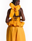 GRACE Peplum Top in AMBER
