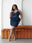 Denim Pinstripe ONA Mini Skirt