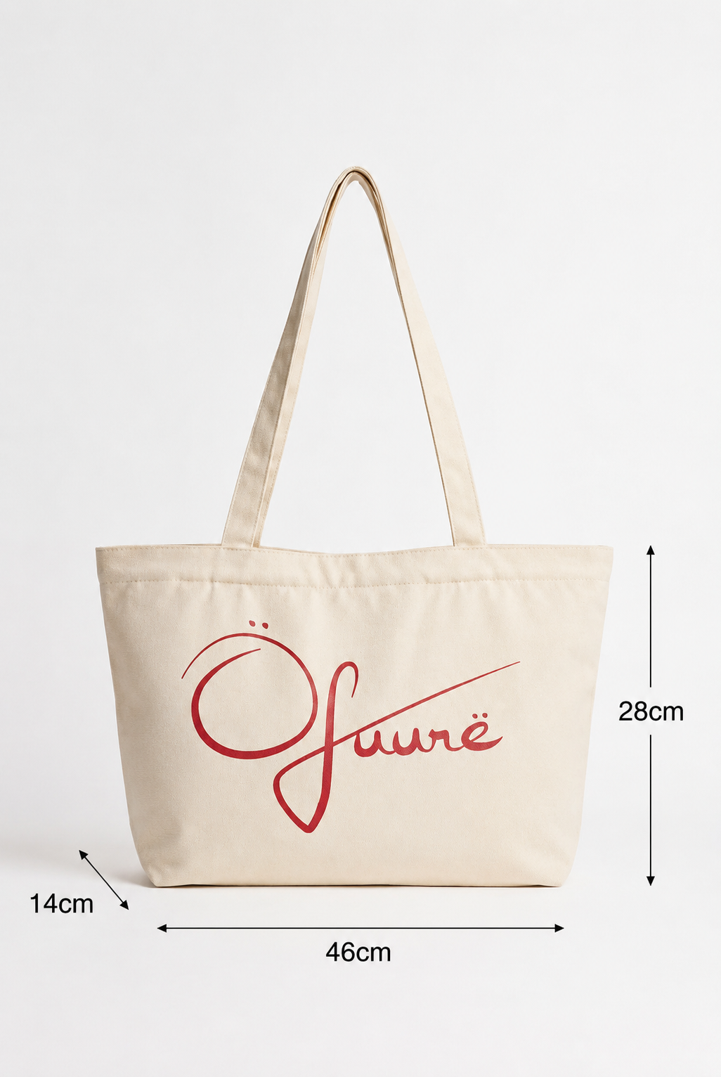 ÖFUURË Small Tote Bag in BEIGE