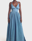 Light Denim ADELE Maxi Dress