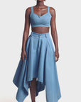Light Denim SABINA Handkerchief Skirt