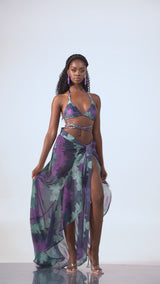 ZURI CHIFFON WRAP SKIRT