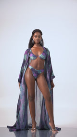 ZURI LONG KAFTAN CHIFFON KIMONO