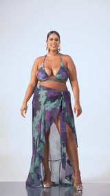 ZURI CHIFFON WRAP SKIRT