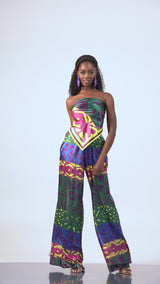 ANU GREEN SMALL SILK SCARF