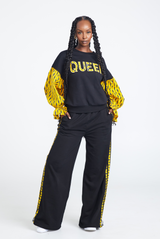 CHI-CHI African Print sleeve QUEEN TOP