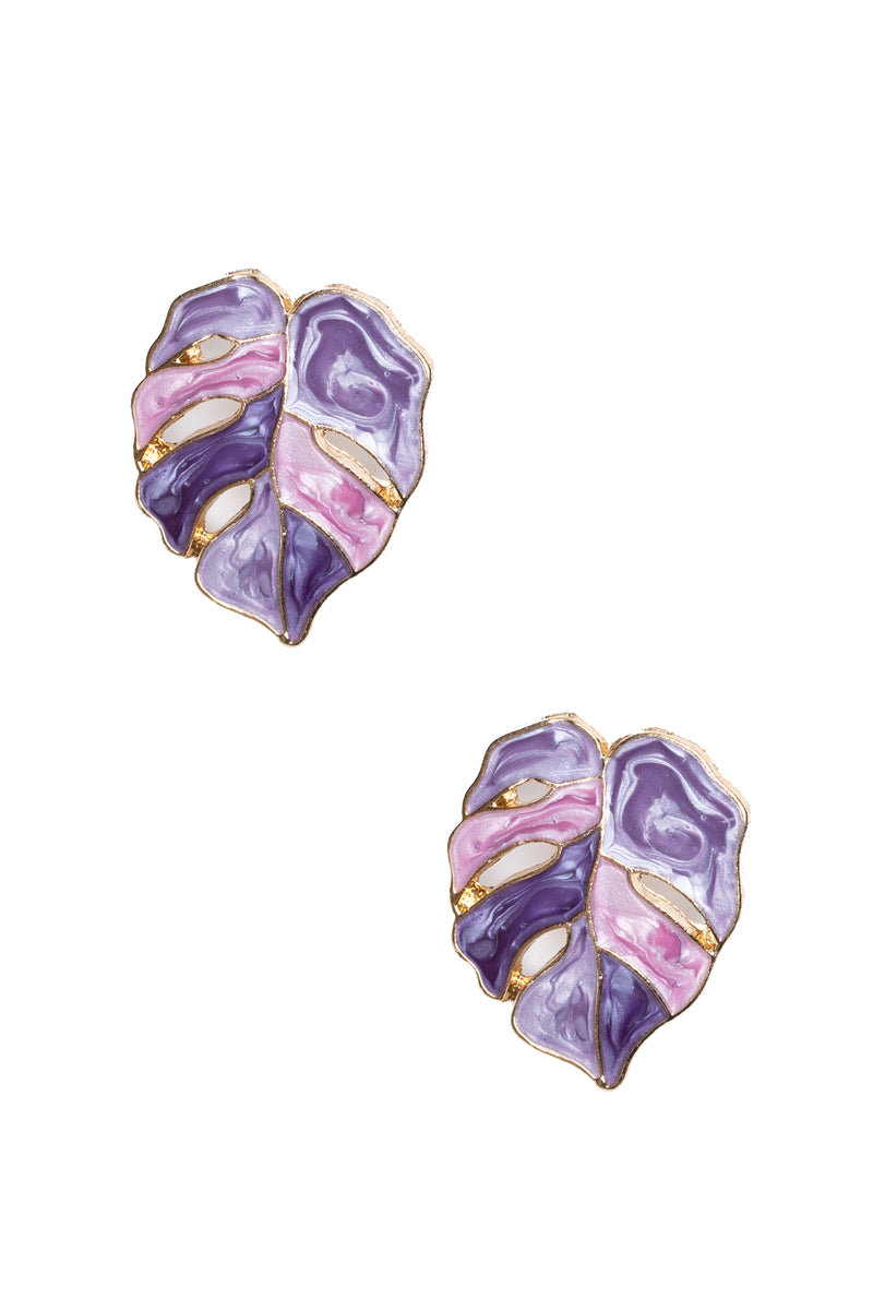 Leaf Stud Earrings