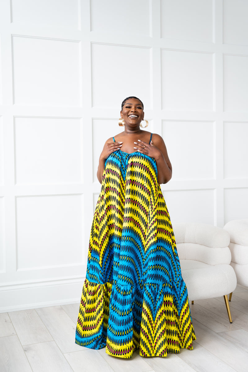 RIYIKE African print Summer Maxi dress