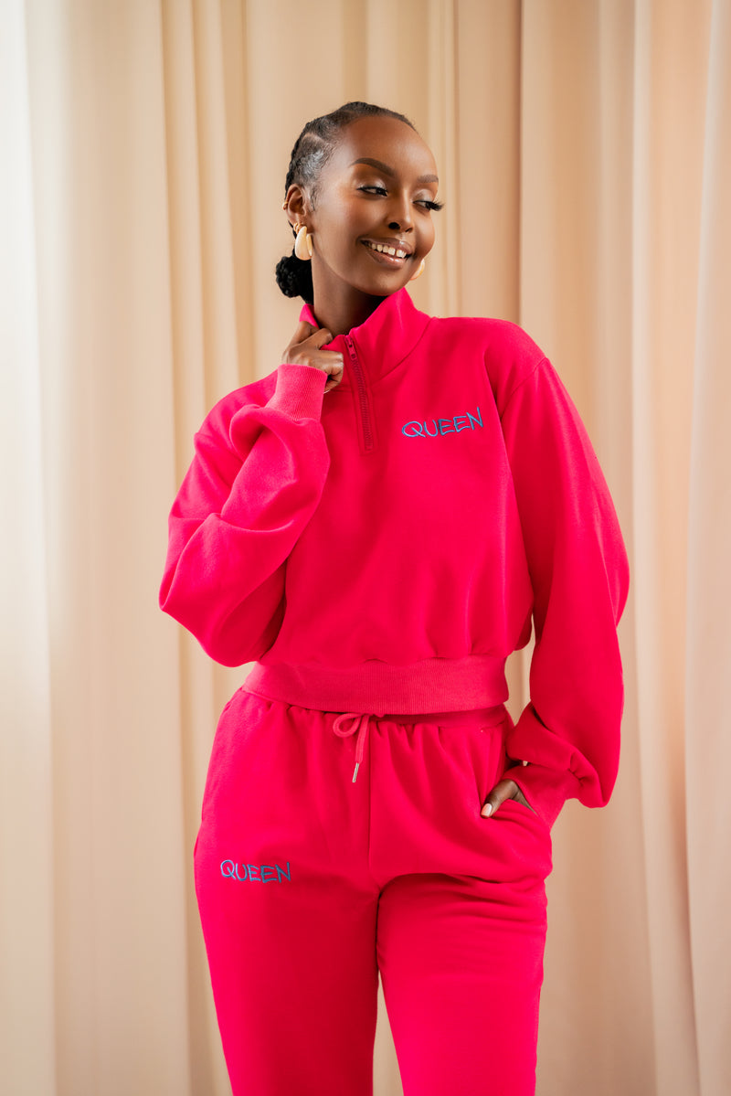 PINK QUEEN Pullover JOGGER Set