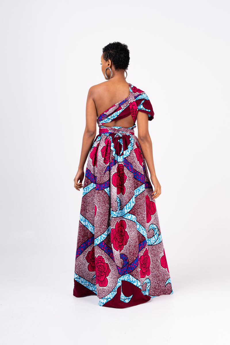 UTIBE African print Maxi Infinity dress