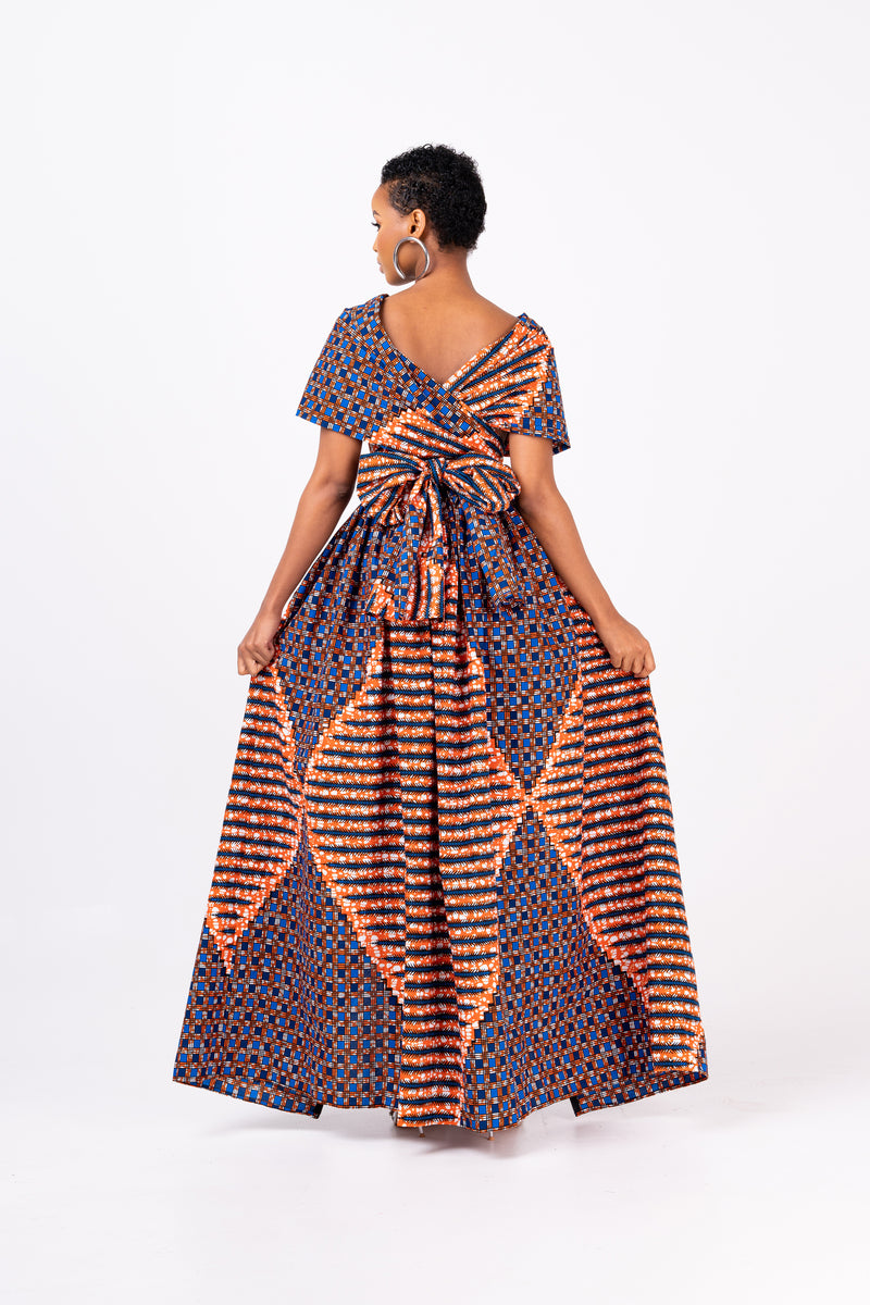 FIMI African print Maxi Infinity dress