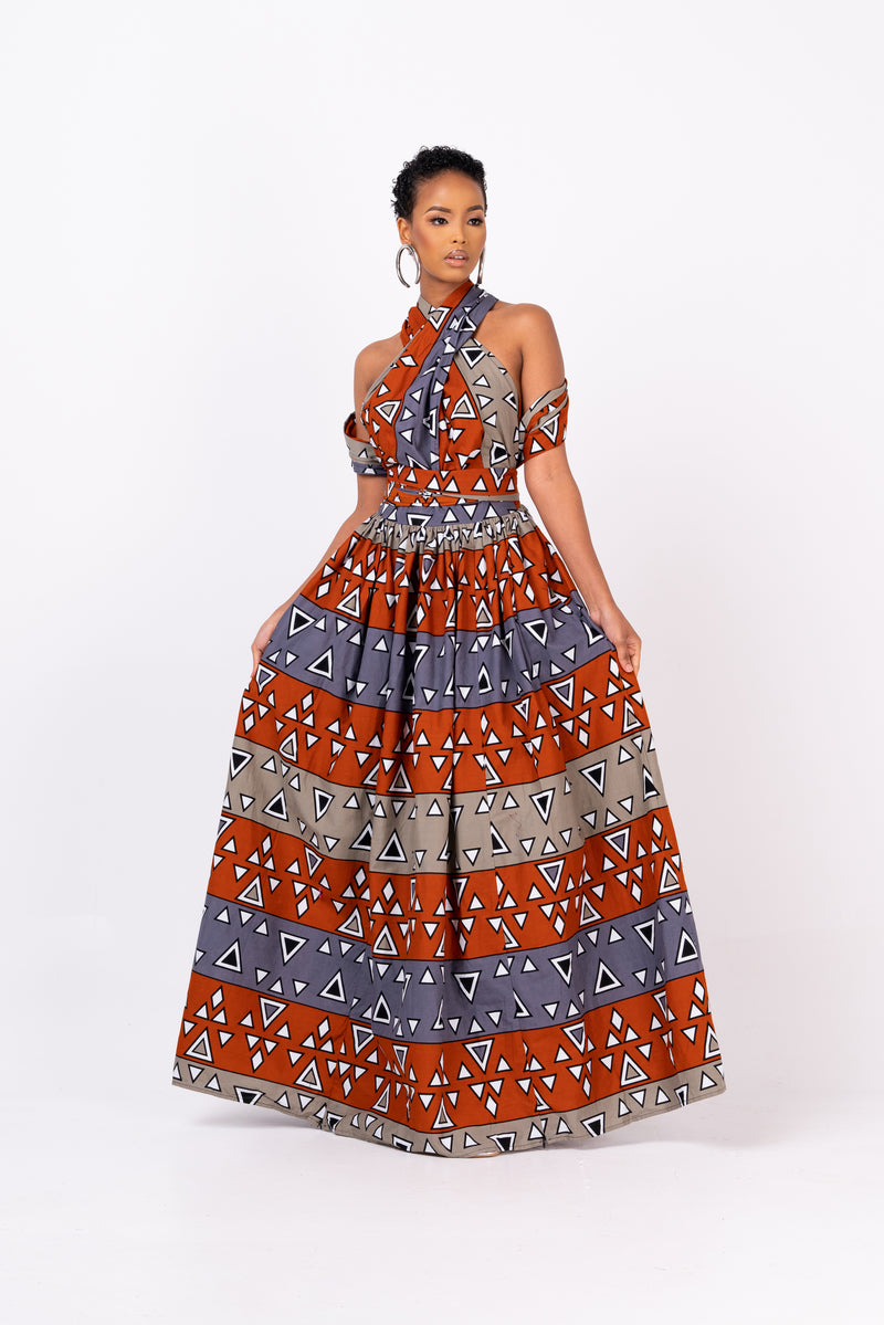 ROTIMI African print Maxi Infinity dress