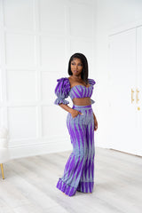 DUNNI African print crop top