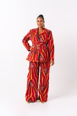 AFE African print Pantsuit BLAZER