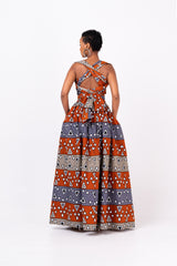 ROTIMI African print Maxi Infinity dress