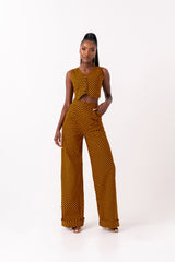 AGBANI African print Pantsuit WAISTCOAT