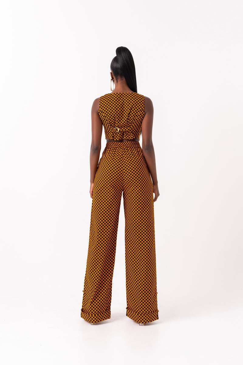 AGBANI African print Pantsuit WAISTCOAT