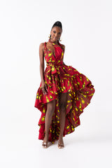 ELOHOR African Print Hi-low Infinity Dress