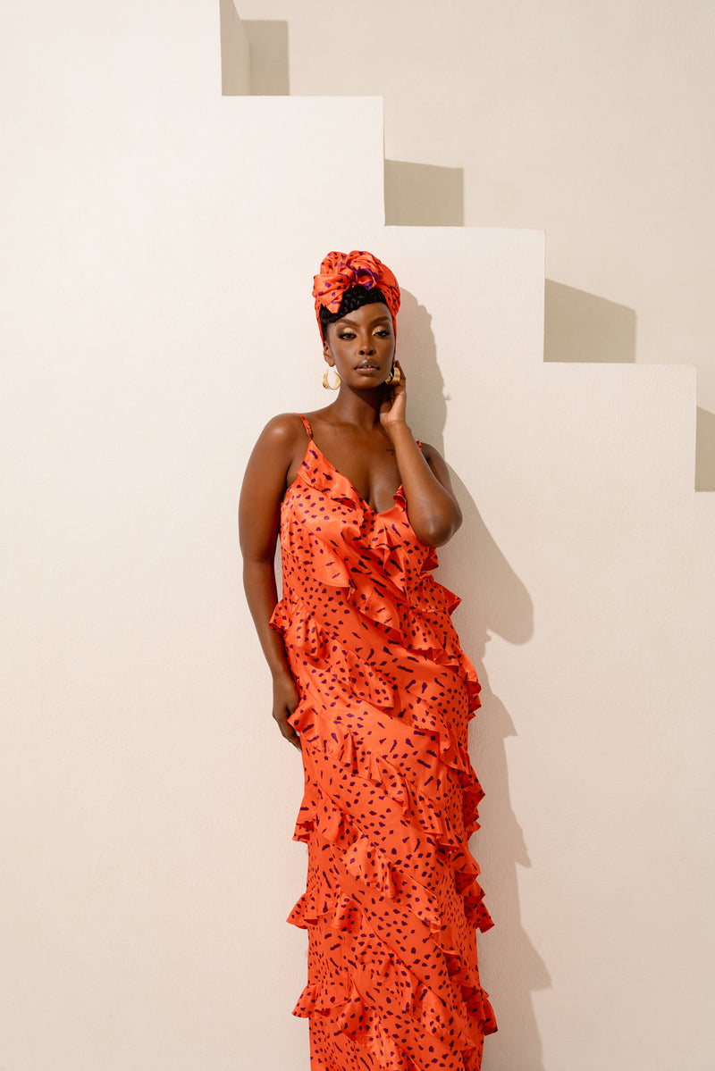 SAMIAH RUFFLE MAXI DRESS