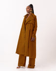 AGBANI African Print Trench Jacket