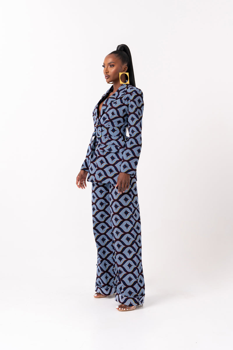 SIMI African Print high waist trousers ( 3 LENGTH)