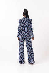SIMI African Print high waist trousers ( 3 LENGTH)