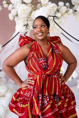 AFE African Print Flair Mini Infinity dress